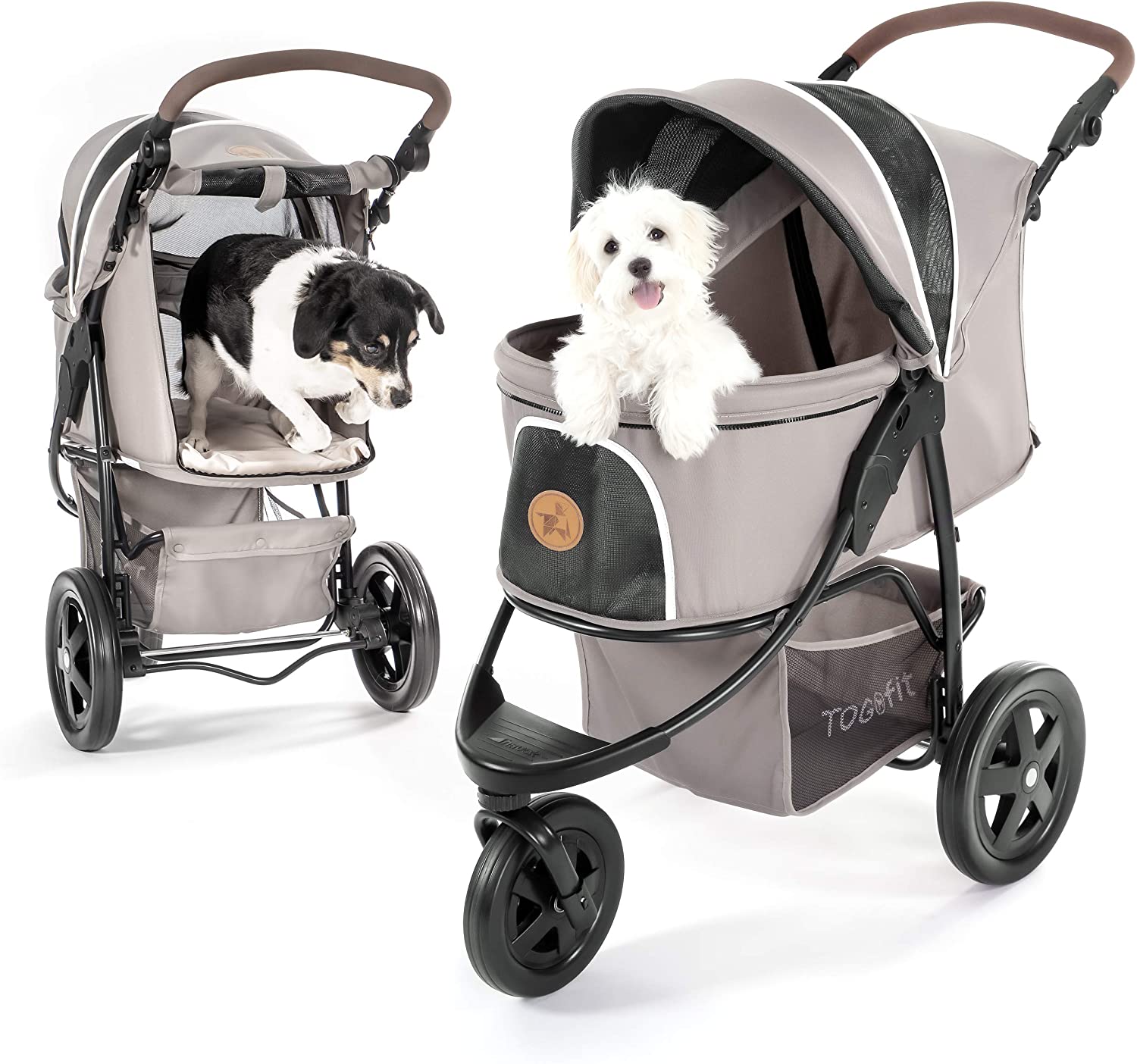 Retro Luxury Dog Strollers for Medium and Multiple Small Pets